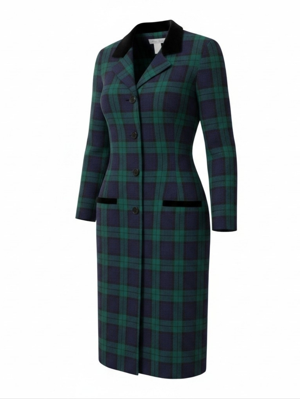 vintage checkered button down suit dress